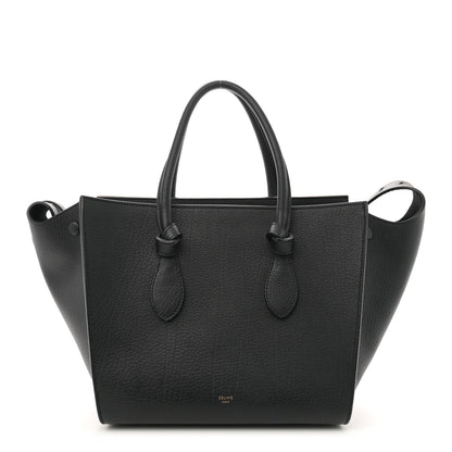 Celine Crisped Calfskin Mini Tie Knot Tote Black 1 of 12