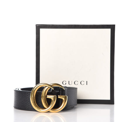Gucci Textured Calfskin Double G 40mm Belt 95 38 Black 9 of 9