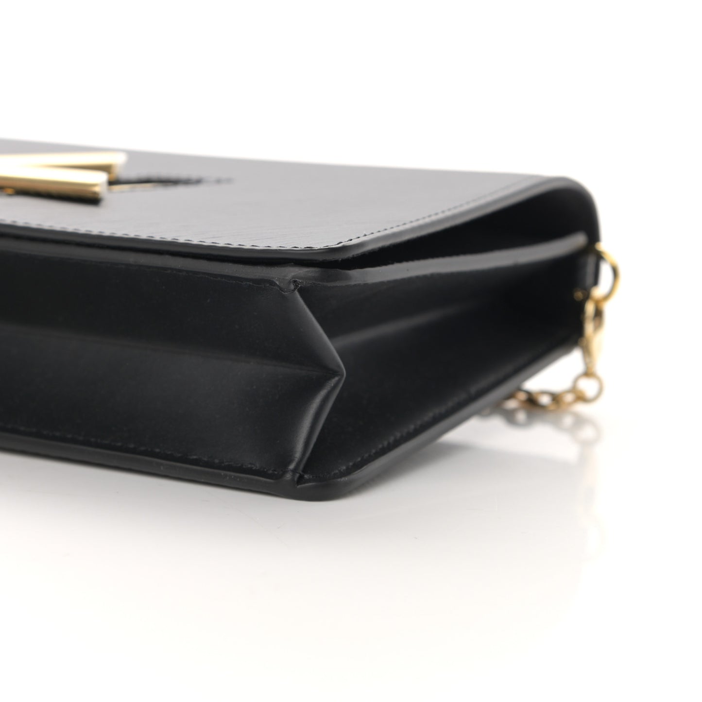 Epi Twist Belt Chain Wallet Black