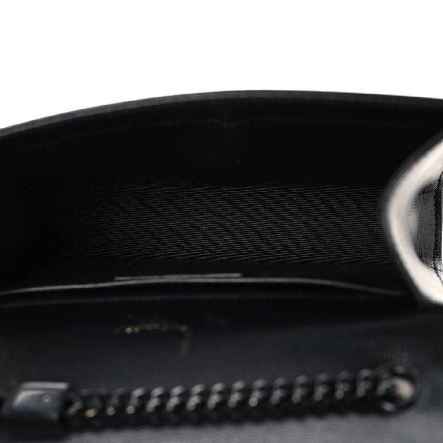 Grain De Poudre Small Monogram Monochrome Kate Satchel Black