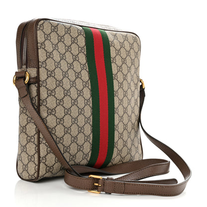 Gucci GG Supreme Monogram Web Medium Ophidia Messenger Bag Brown 3 of 10