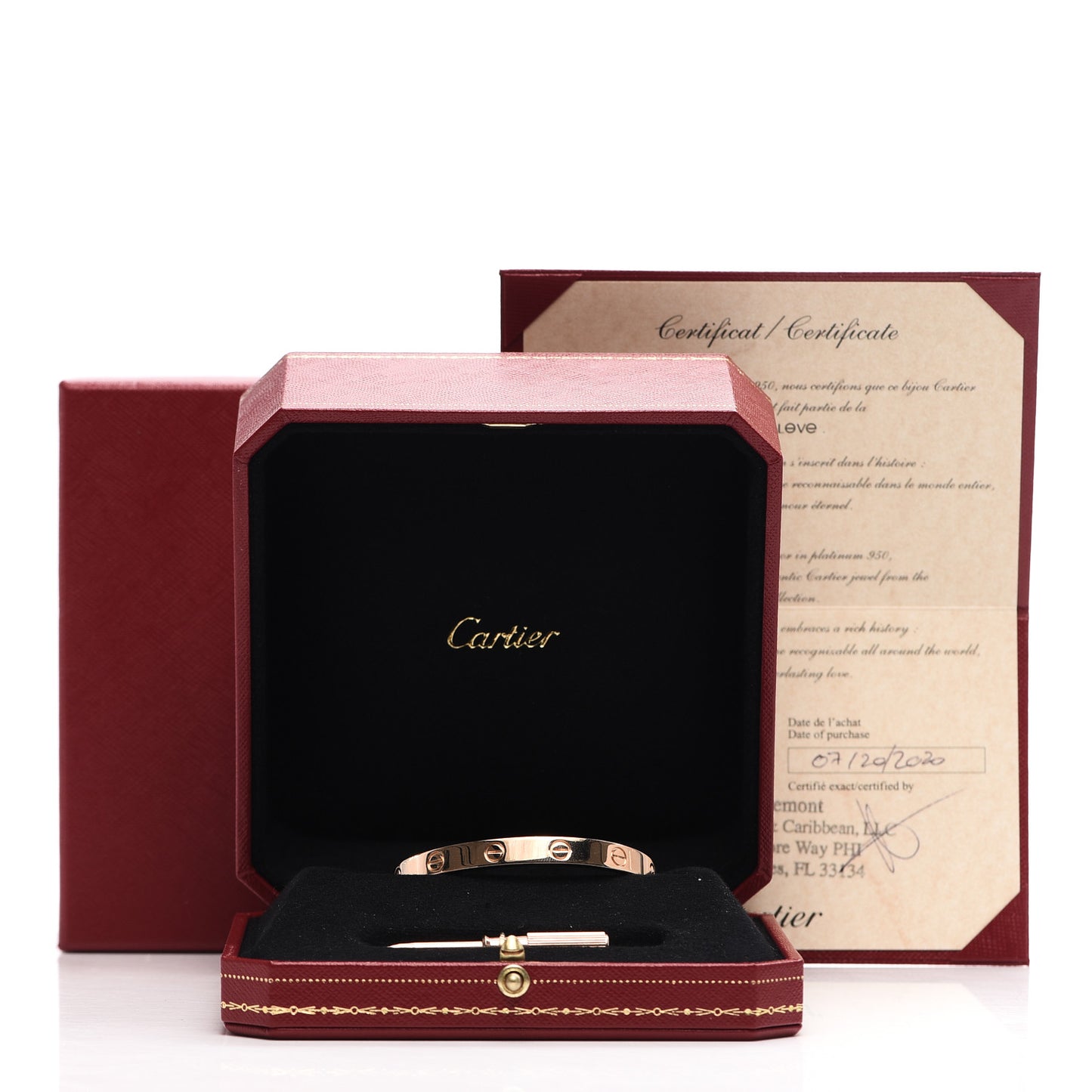 18K Pink Gold LOVE Bracelet 16