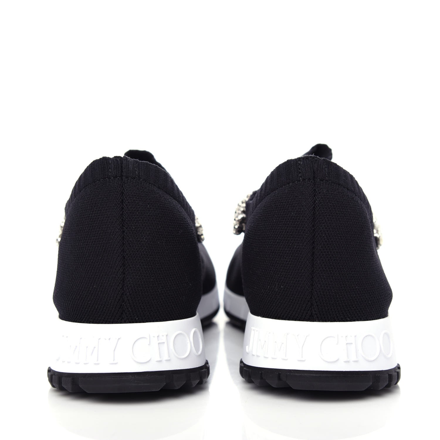 Jimmy Choo Knit Crystal Verona Sneaker 37.5 Black 7 of 10