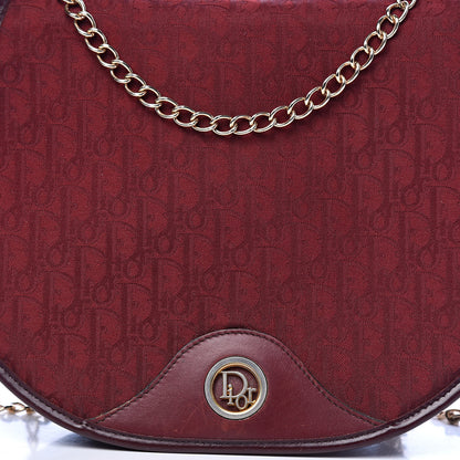 Christian Dior Monogram Round Chain Crossbody Red 14 of 14