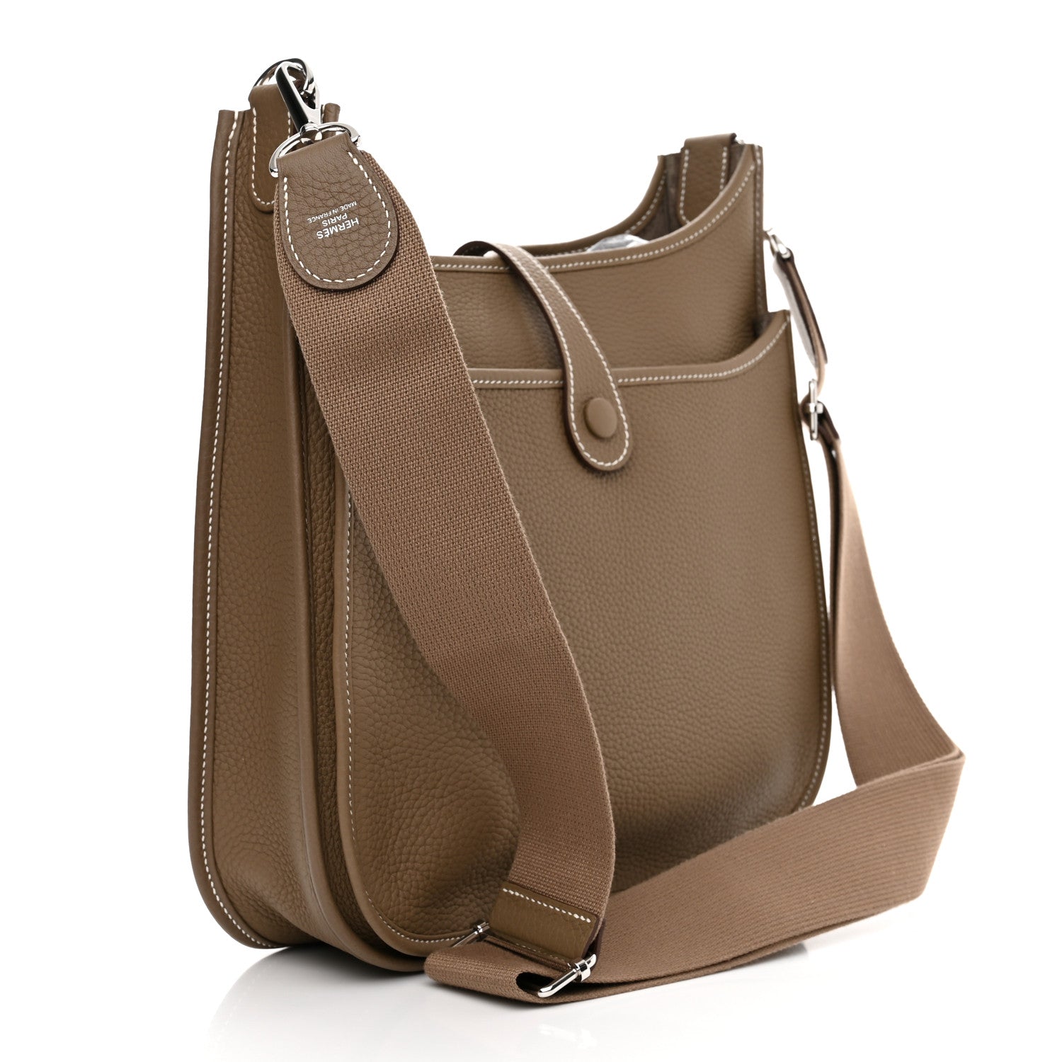 Hermes Taurillon Clemence Evelyne III PM Etoupe 3 of 11