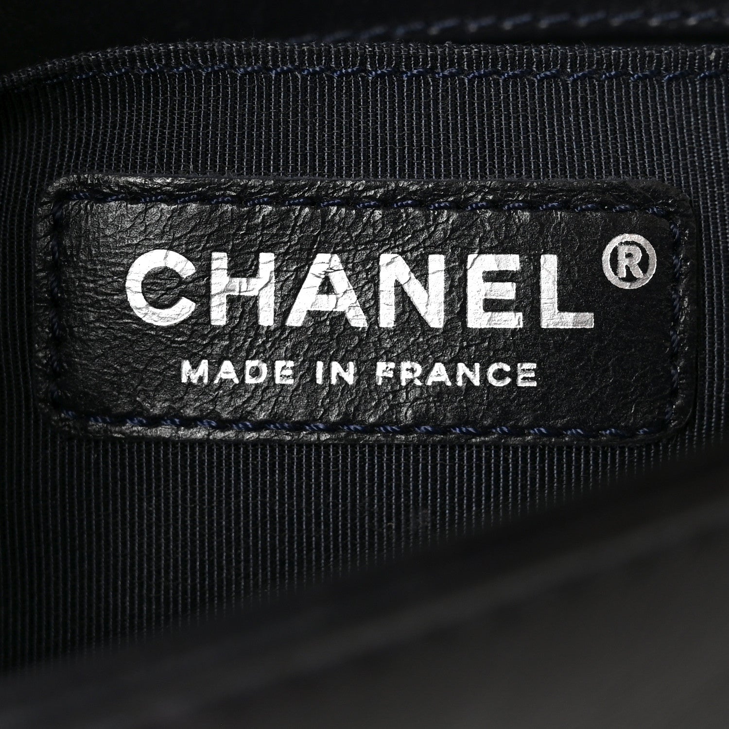 Chanel Shiny Goatskin Quilted Small Boy Top Handle Flap Navy Blue 6 of 10
