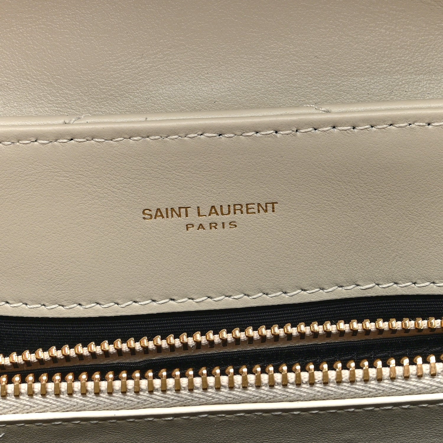 Saint Laurent Calfskin Y Quilted Monogram Medium Loulou Chain Satchel Crema Soft 6 of 9