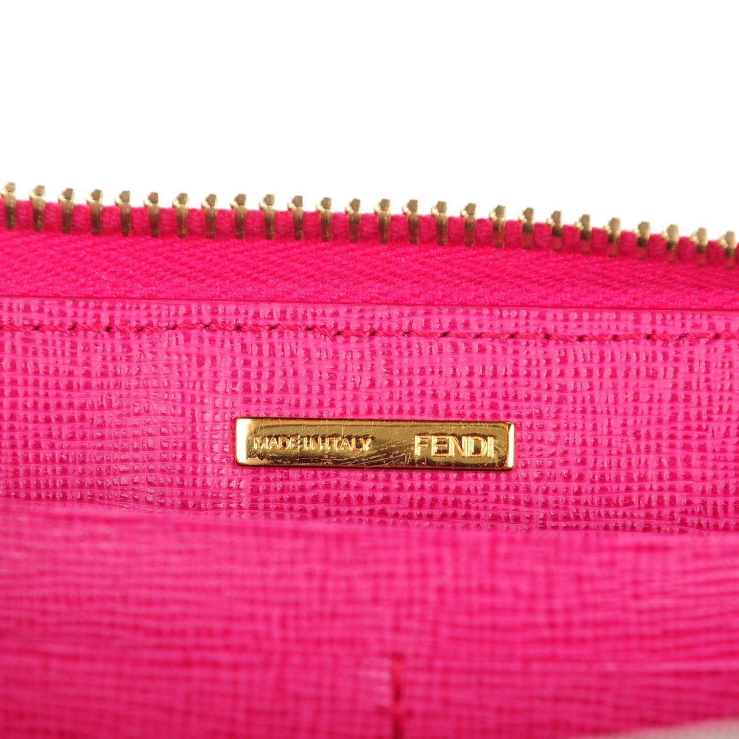 Zucca Spalmati Vitello Elite Zip Around Wallet Tobacco Ciclamino