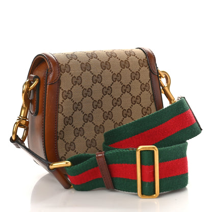 Gucci Monogram Small Lady Web Shoulder Bag Beige Cuir 3 of 12