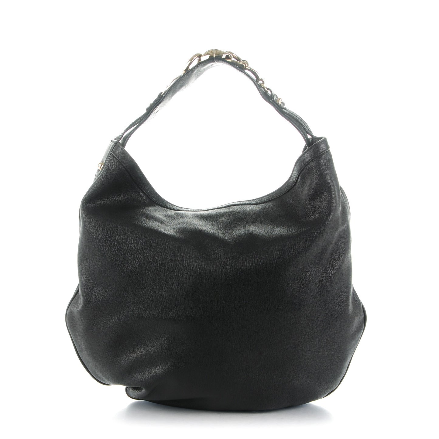 Calfskin Wave Hobo Black