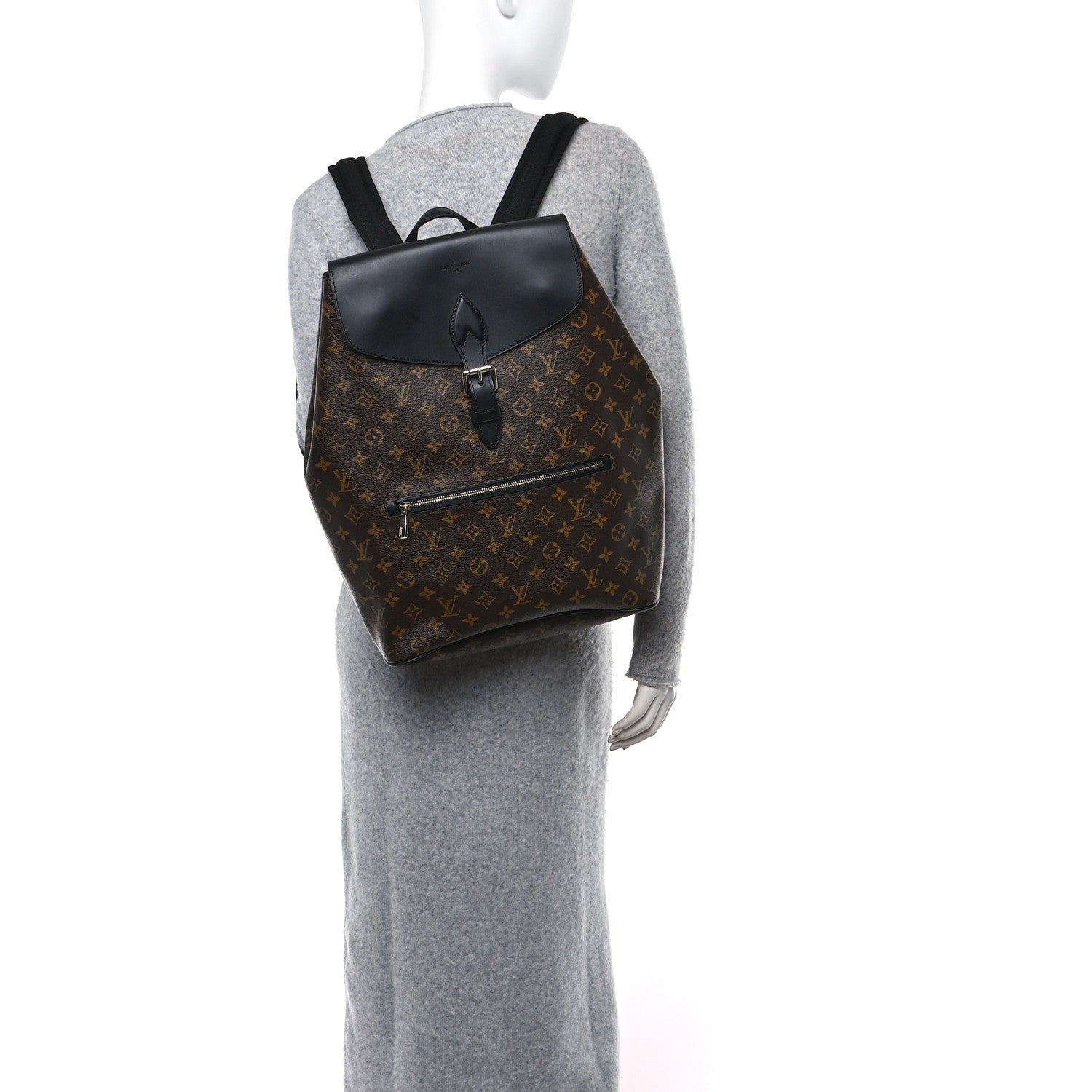 Louis Vuitton Monogram Macassar Palk Backpack 2 of 11