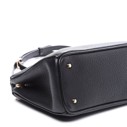 Christian Dior Bullcalf Small Diorissimo Tote Black Rose Indien 6 of 9