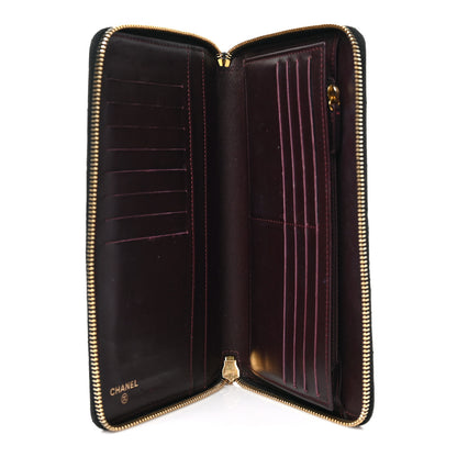 Chanel Caviar Quilted Large Zip Around Organizer Wallet Black 5 of 6
