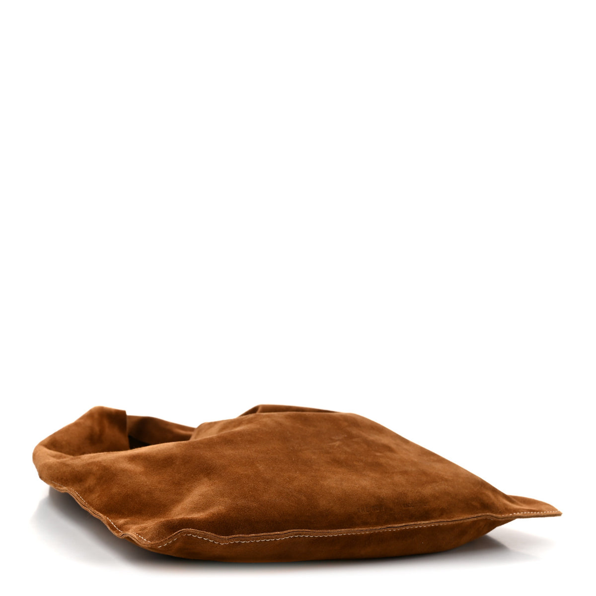 Suede Small Bindle Bag Bistre Ecru