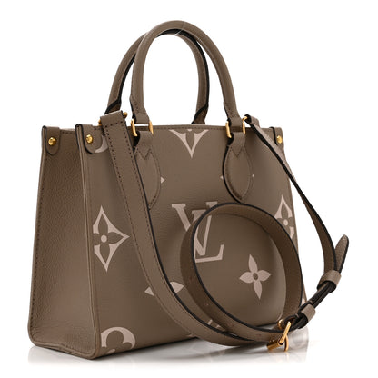 Louis Vuitton Empreinte Monogram Giant Onthego PM Tourterelle Creme 3 of 9