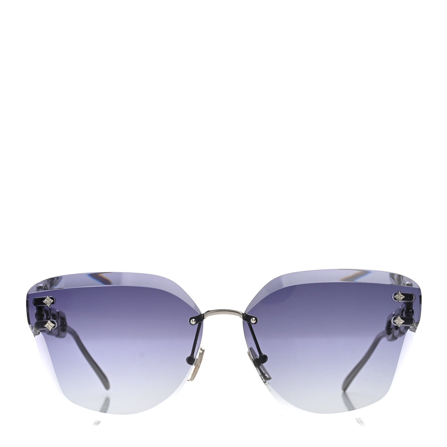 Louis Vuitton Metal LV Jewel Sunglasses Z2142U Silver Grey 2 of 7