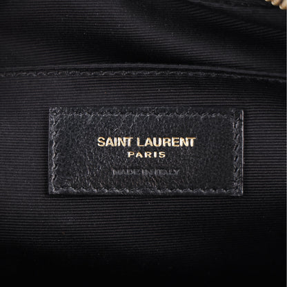 Saint Laurent Calfskin Matelasse Monogram Lou Camera Bag Black 6 of 10