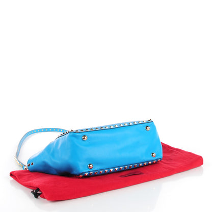 Valentino Garavani Vitello Small Rockstud Tote Parrot 6 of 24