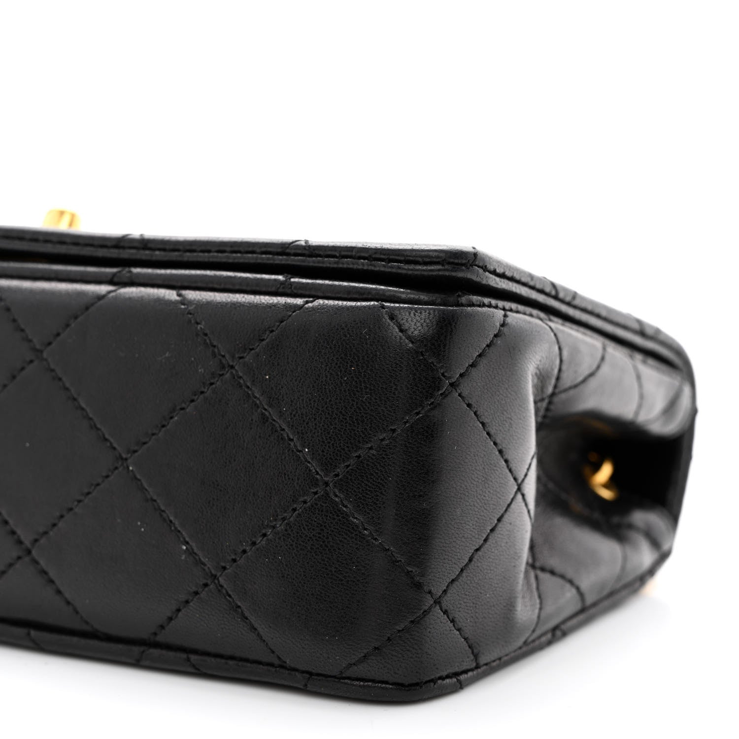 Chanel Lambskin Quilted Small Single Flap Bag Black 10 of 11
