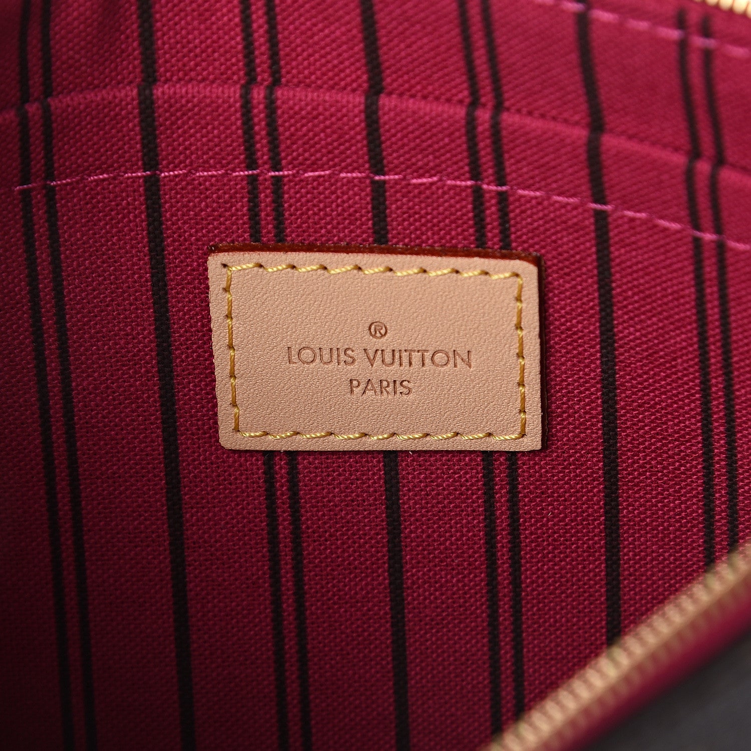 Louis Vuitton Monogram Neverfull MM GM Pochette Pivoine 5 of 5