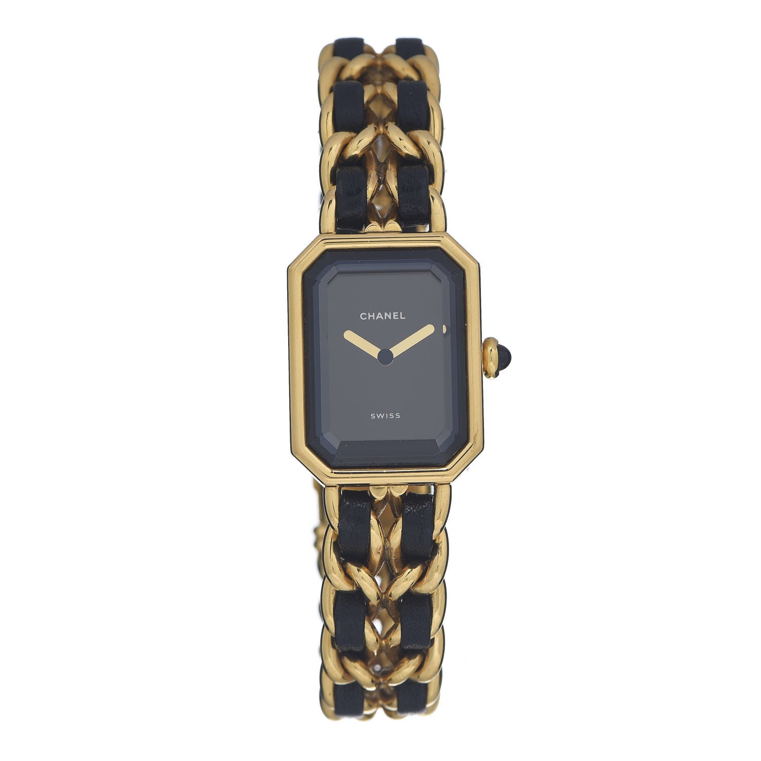 Chanel Stainless Steel Lambskin 20mm Chain Premiere Quartz Watch Gold M 1 of 4