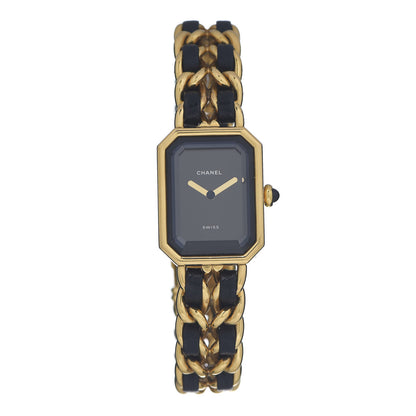 Chanel Stainless Steel Lambskin 20mm Chain Premiere Quartz Watch Gold M 1 of 4
