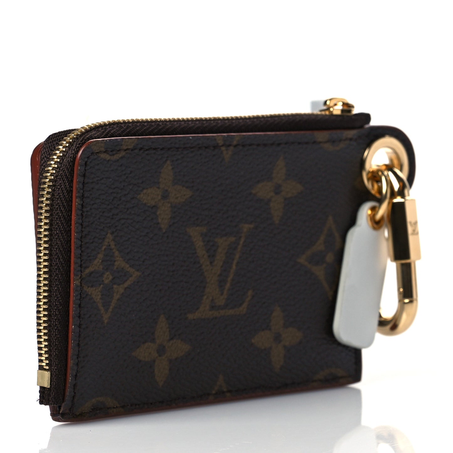 X NBA Monogram Ball Grain Cowhide Net Zippy Card Holder