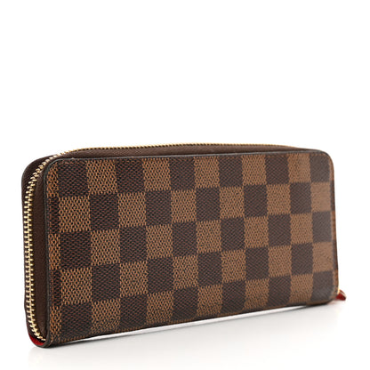 Louis Vuitton Damier Ebene Clemence Wallet Cherry 2 of 10