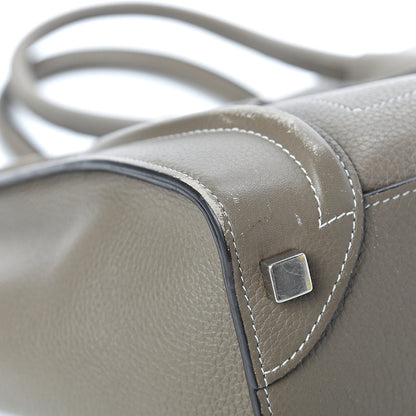 Celine Drummed Calfskin Micro Luggage Souris 9 of 25