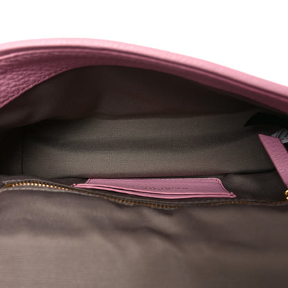 Marc Jacobs Grained Calfskin Quilted Double Stitched Small The Status Shoulder Bag Pink 6 of 9