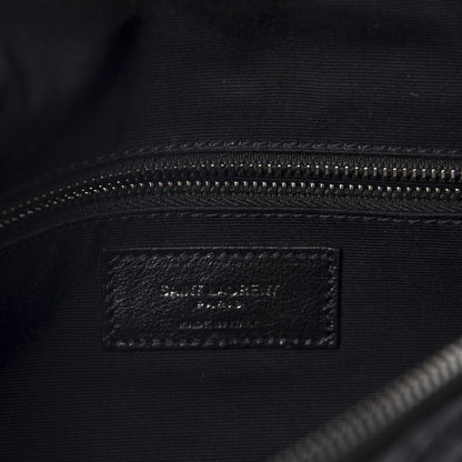 Saint Laurent Crinkled Calfskin Matelasse Monogram Niki Body Bag Black 9 of 12