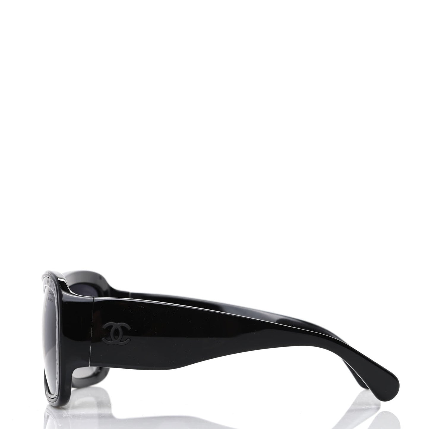 Acetate Polarized Rectangle Sunglasses 5395 Black
