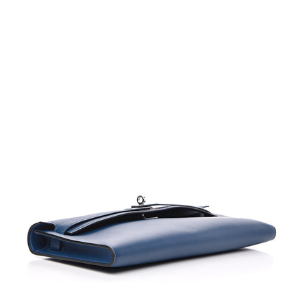 Hermes Swift Kelly Cut Clutch Pochette Deep Bleu 5 of 21