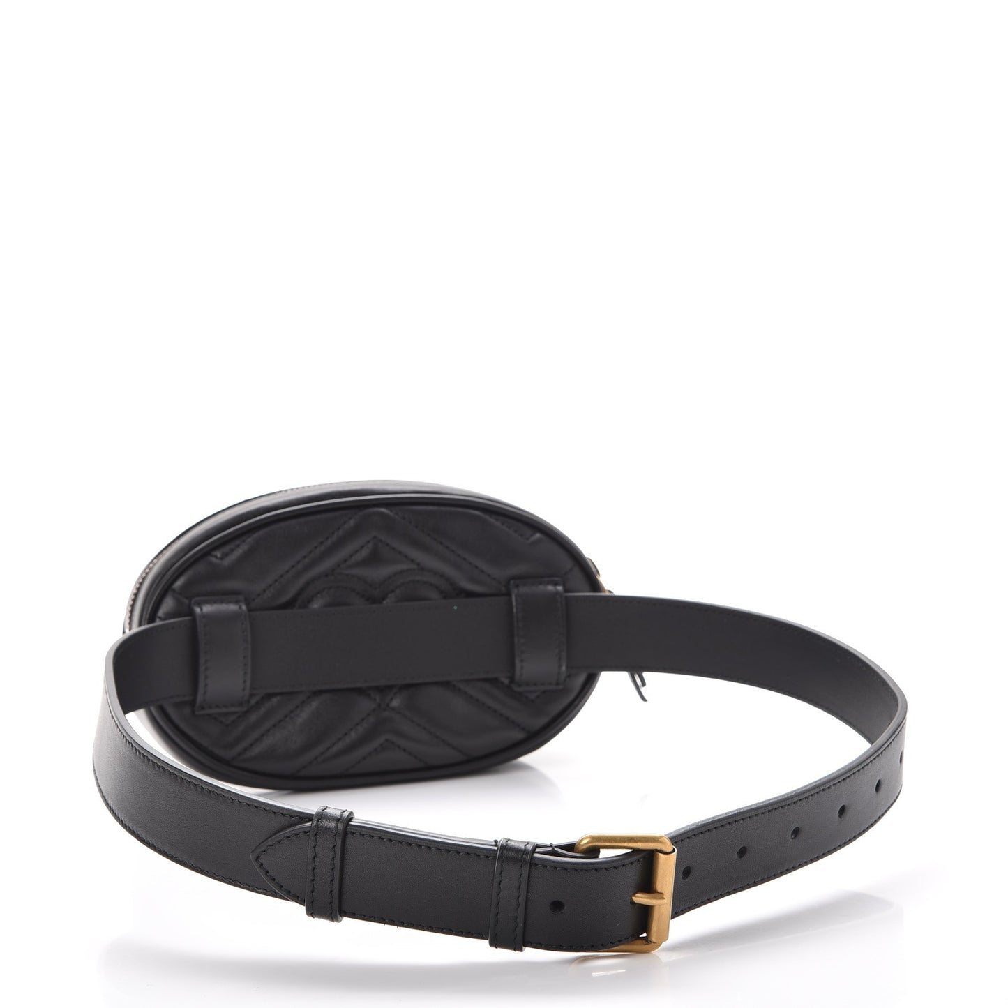 Calfskin Matelasse GG Marmont Belt Bag 75 30 Black