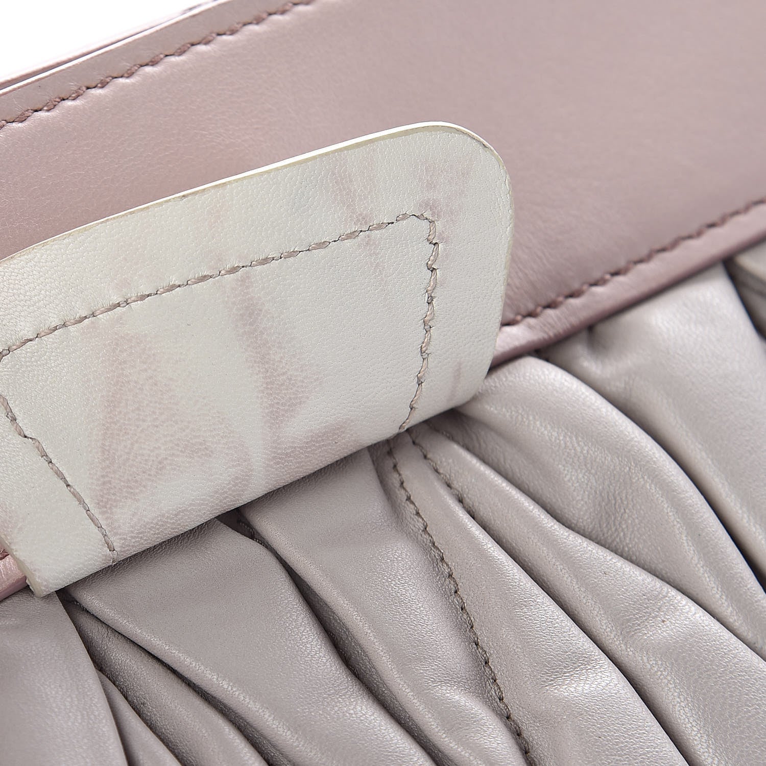 Miu Miu Nappa Matelasse Clutch Pomice Cammeo 16 of 16