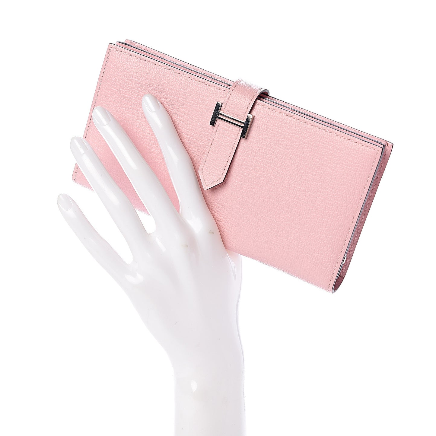 Chevre Mysore Bearn Gusset Wallet Rose Sakura