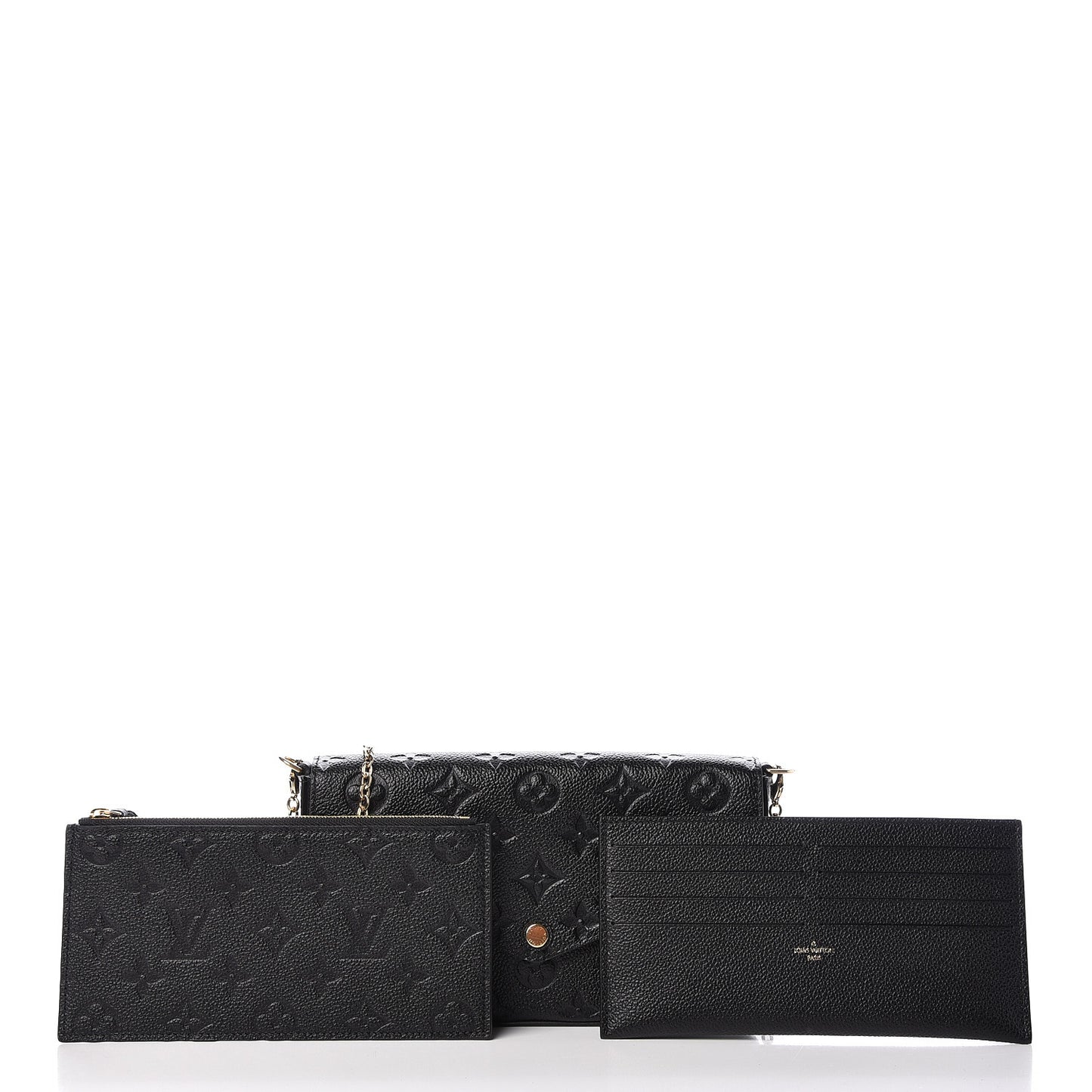 Empreinte Pochette Felicie Chain Wallet Black