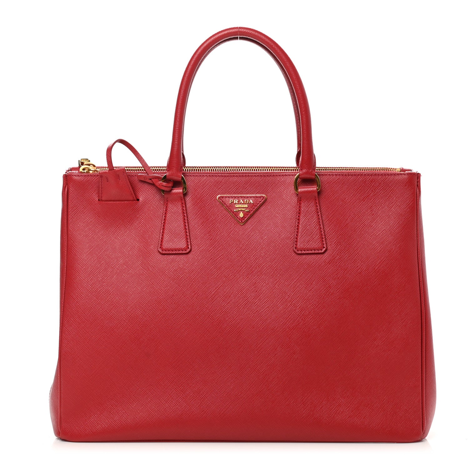 Prada Saffiano Medium Galleria Double Zip Tote Fuoco 1 of 25