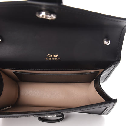 Chloe Shiny Goatskin Calfskin Aby Chain Shoulder Bag Black 5 of 9