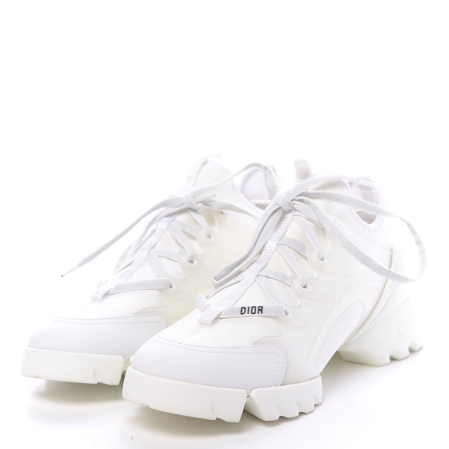 Technical Fabric Rubber Womens D-Connect Sneakers 39 White