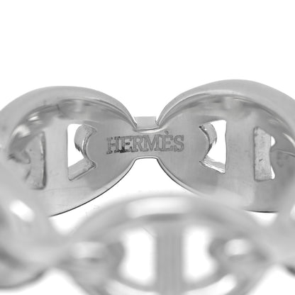 Hermes Sterling Silver PM Chaine d'Ancre Enchainee Band Ring 51 5.75 4 of 5