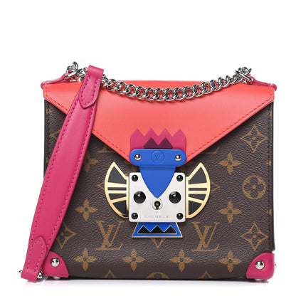 Louis Vuitton Monogram Tribal Mask Pochette PM Rouge 1 of 9