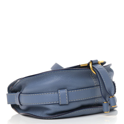 Chloe Calfskin Mini Marcie Round Crossbody Bag Street Blue 3 of 13