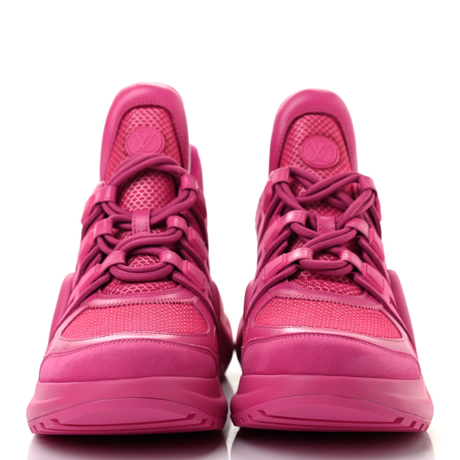 Louis Vuitton Calfskin Technical Nylon LV Archlight Sneakers 40 Rose Pop 2 of 13