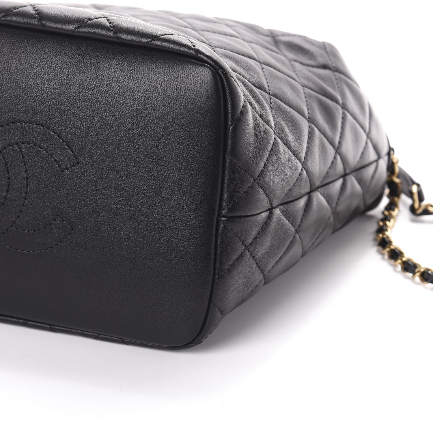 Chanel Lambskin Quilted Large Perfect Meeting Hobo Black 10 of 10