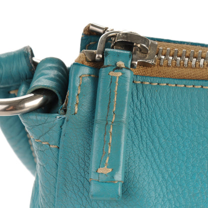 Prada Vitello Daino Hobo Blue 11 of 13