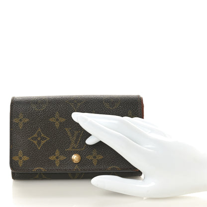 Louis Vuitton Monogram Porte-Monnaie Tresor Wallet 2 of 9