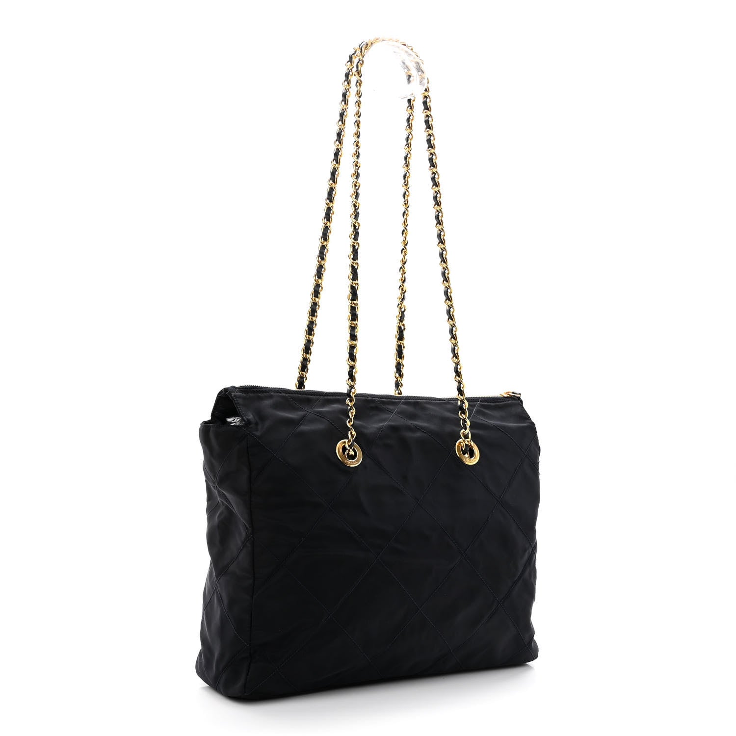 Prada Nylon Tessuto Quilted Shoulder Bag Blue 3 of 9