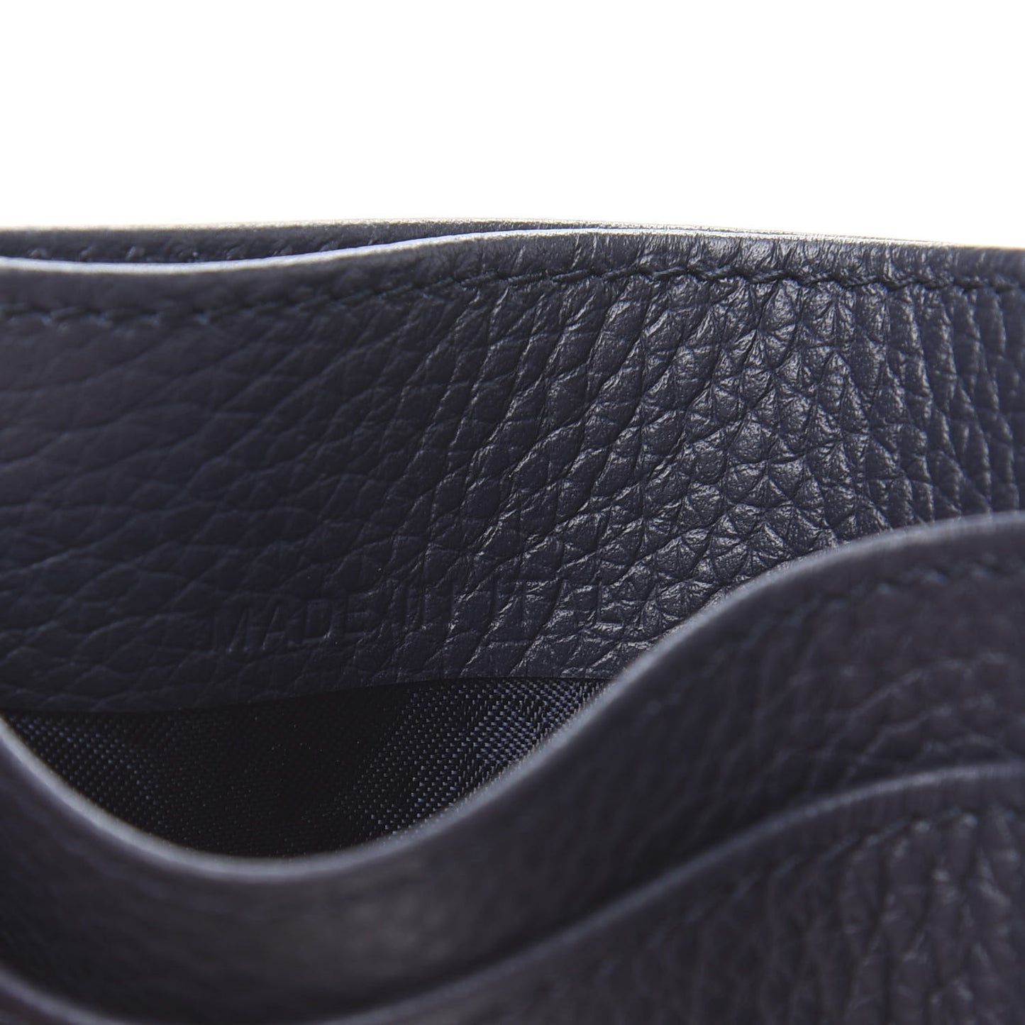 X AIR JORDAN Grained Calfskin Card Holder Bleu