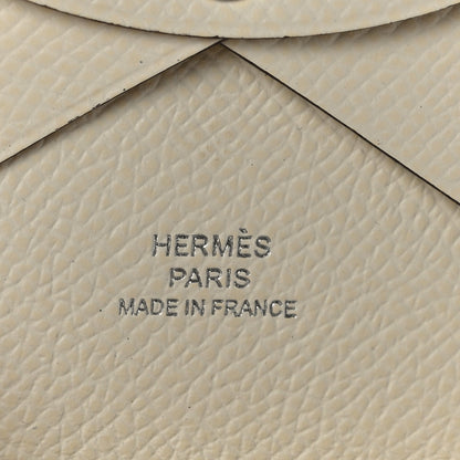 Hermes Epsom Calvi Duo Card Case Craie 8 of 8